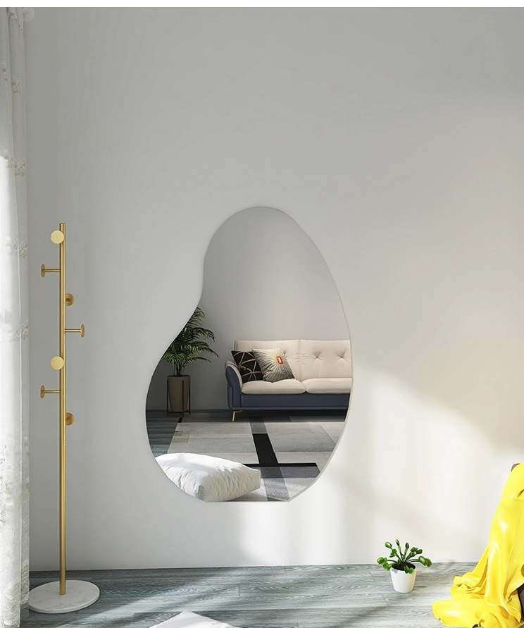 Irregular Popular Silver Wall Decorative Full Length Furniture Dressing Mirror
