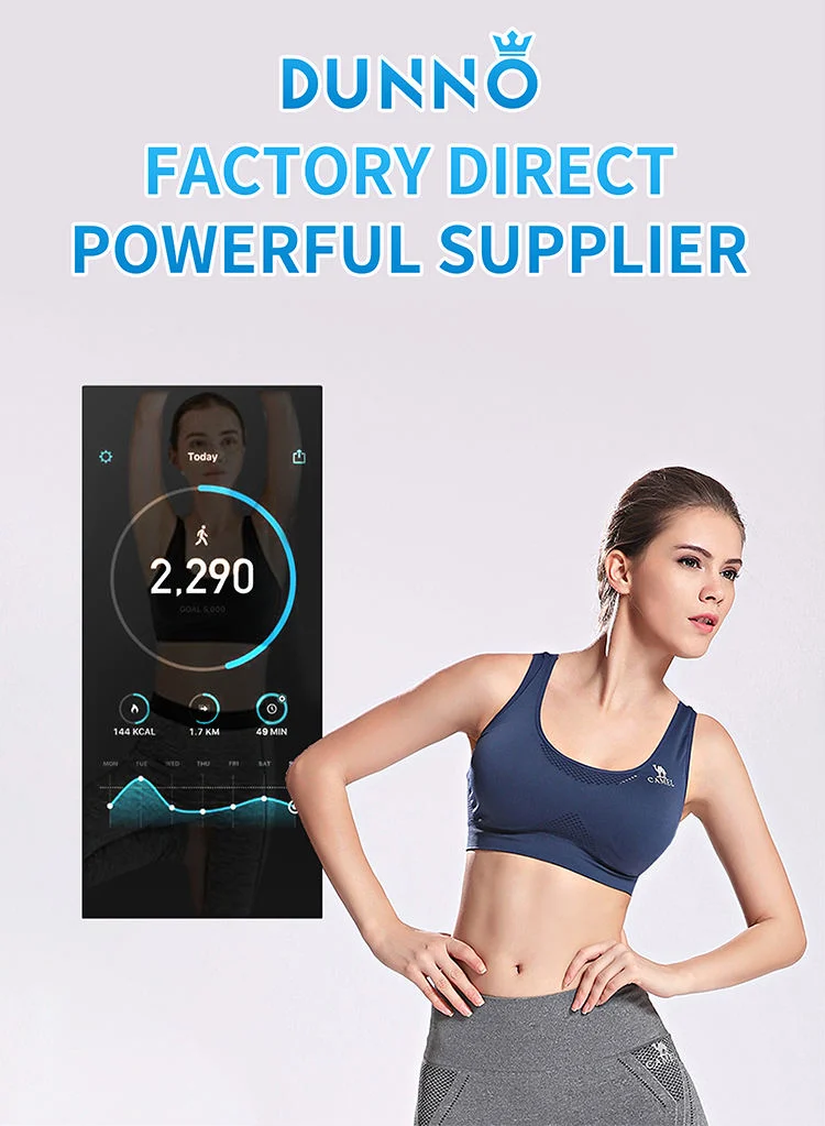 Waterproof Floor Stand Gym Smart Exercise Magic Mirror LCD Touch Screen Digital Signage Interactive Fitness Room Mirror