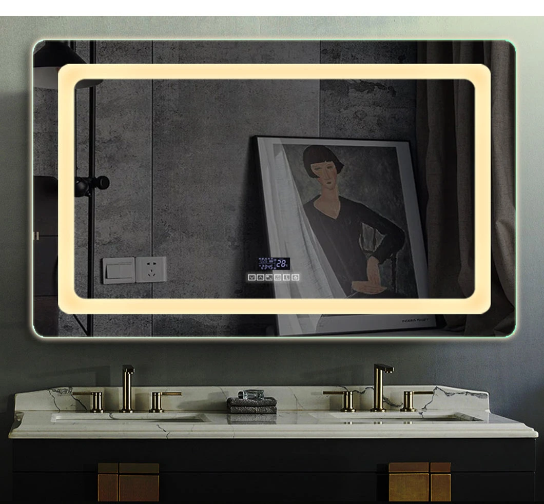 Professional Popular Design LED Lighting Custom Irregular Shape Smart Bathroom Art Mirror