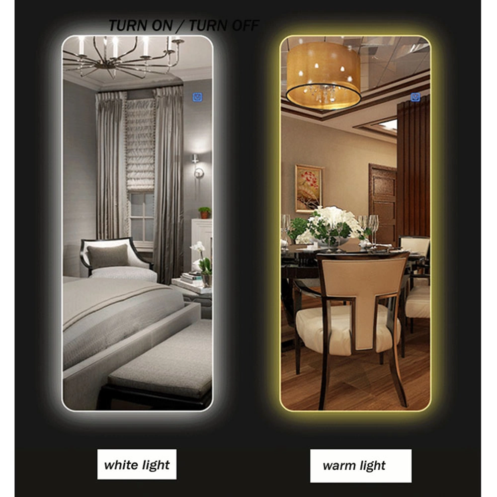 LED Wall Dressing Mirror for Home Hotel Floor Full Length Mirror